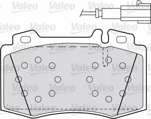 Valeo 598659 Brake Pad Set, disc brake 598659