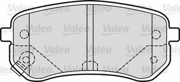 Valeo 598706 Brake Pad Set, disc brake 598706