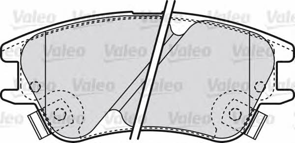 Valeo 598708 Brake Pad Set, disc brake 598708