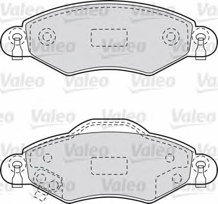Valeo 598736 Brake Pad Set, disc brake 598736