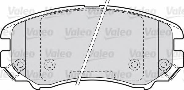 Valeo 598744 Brake Pad Set, disc brake 598744