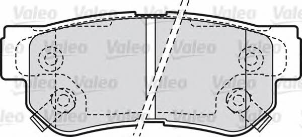 Valeo 598748 Brake Pad Set, disc brake 598748