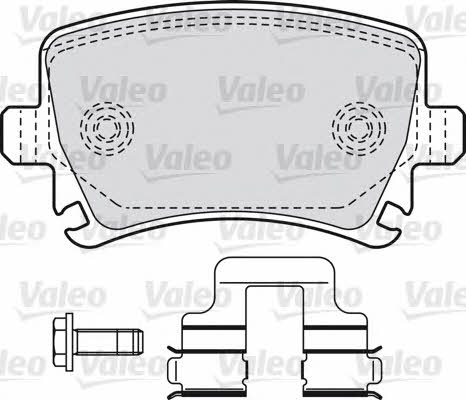 Valeo 598752 Brake Pad Set, disc brake 598752
