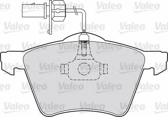 Valeo 598801 Brake Pad Set, disc brake 598801