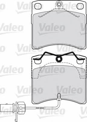Valeo 598807 Brake Pad Set, disc brake 598807
