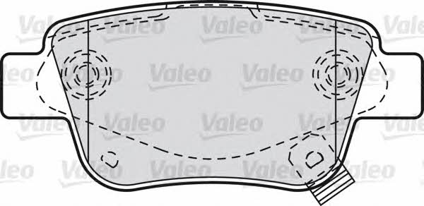 Valeo 598812 Brake Pad Set, disc brake 598812