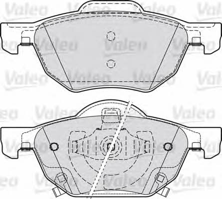 Valeo 598824 Brake Pad Set, disc brake 598824