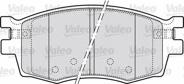 Valeo 598868 Brake Pad Set, disc brake 598868