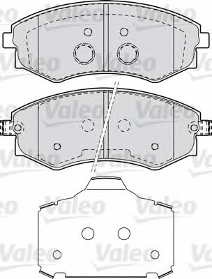 Valeo 598870 Brake Pad Set, disc brake 598870