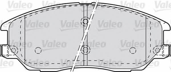 Valeo 598871 Brake Pad Set, disc brake 598871