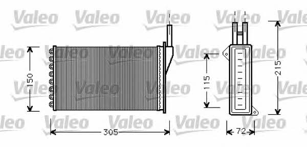 Valeo 812331 Heat exchanger, interior heating 812331