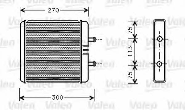 Valeo 812340 Heat exchanger, interior heating 812340