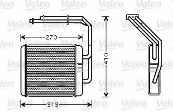 Valeo 812341 Heat exchanger, interior heating 812341