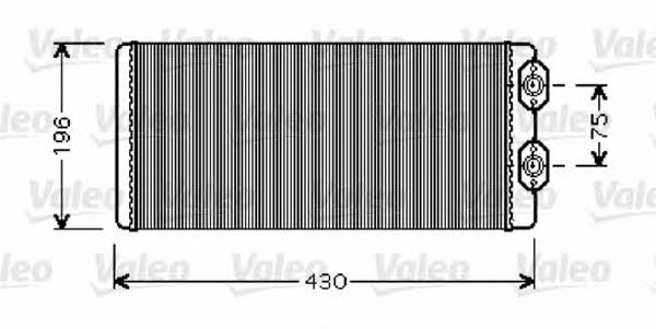 Valeo 812344 Heat exchanger, interior heating 812344