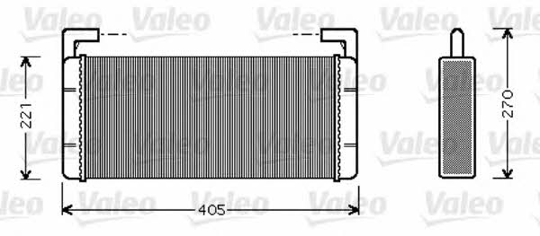 Valeo 812349 Heat exchanger, interior heating 812349