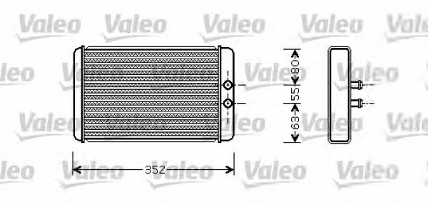 Valeo 812358 Heat exchanger, interior heating 812358