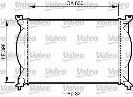 Valeo 735022 Radiator, engine cooling 735022