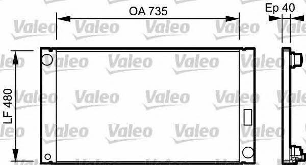 Valeo 735033 Radiator, engine cooling 735033