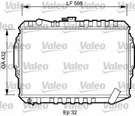 Valeo 735060 Radiator, engine cooling 735060