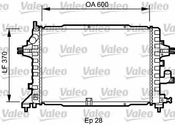 Valeo 735080 Radiator, engine cooling 735080