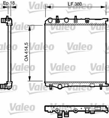 Valeo 735125 Radiator, engine cooling 735125