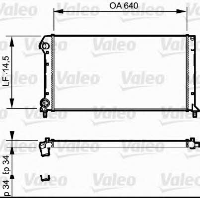 Valeo 735171 Radiator, engine cooling 735171