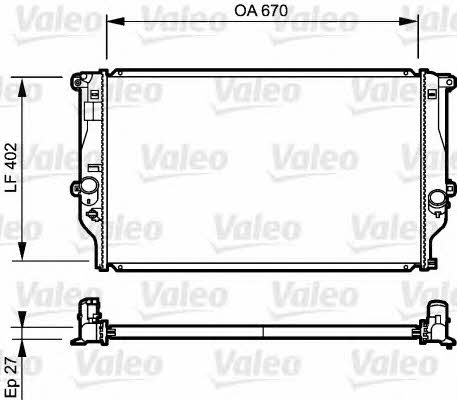 735216 Valeo Engine cooling radiator