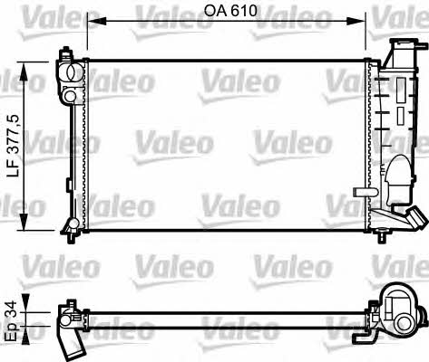 Valeo 731391 Radiator, engine cooling 731391