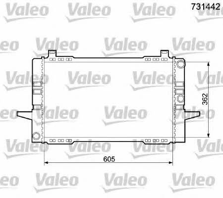 Valeo 731442 Radiator, engine cooling 731442