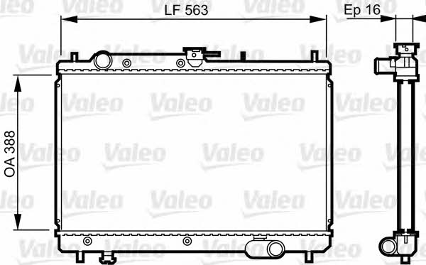 Valeo 731461 Radiator, engine cooling 731461