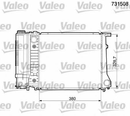 Valeo 731508 Radiator, engine cooling 731508