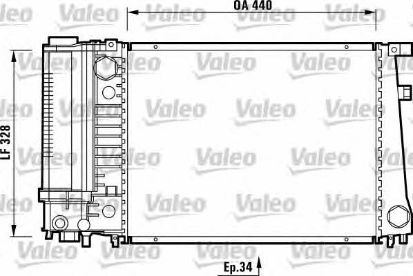 Valeo 731510 Radiator, engine cooling 731510