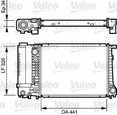 Valeo 731520 Radiator, engine cooling 731520