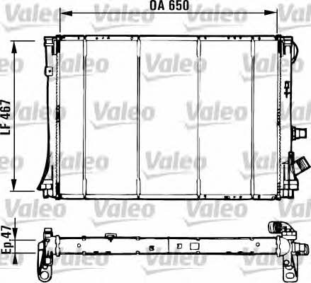 Valeo 731529 Radiator, engine cooling 731529