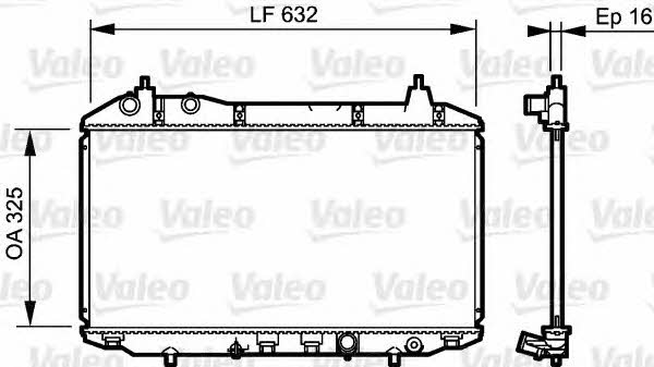 Valeo 735241 Radiator, engine cooling 735241