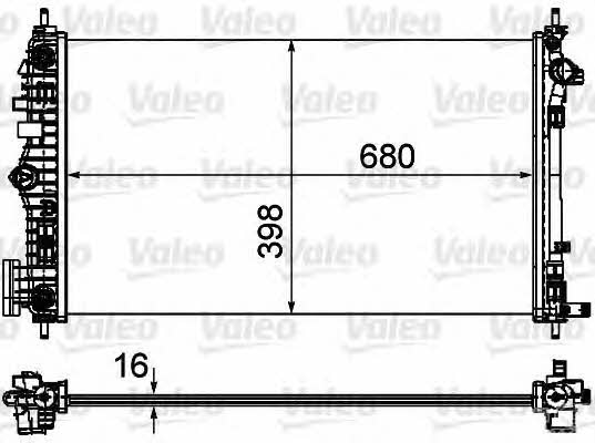 Valeo 735484 Radiator, engine cooling 735484