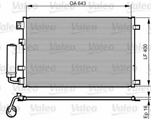 814008 Valeo AC Condenser
