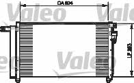 Air con condenser KIA Rio (Kia Rio): 814349 Valeo AC Condenser