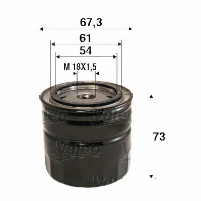Valeo 586123 Oil Filter 586123