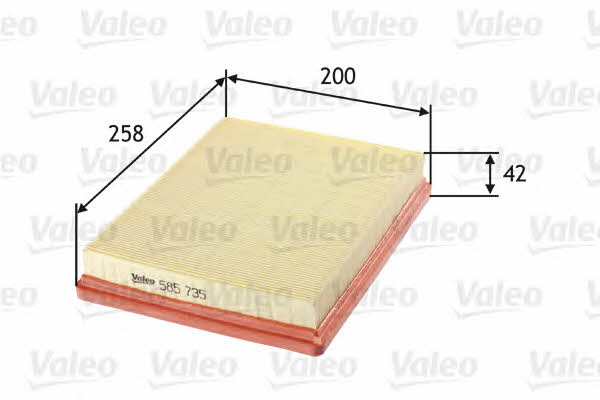 Air filter Valeo 585735