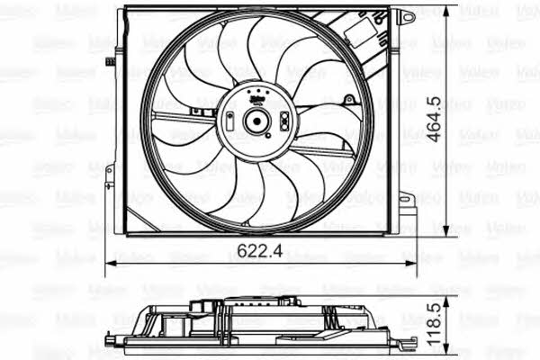 Valeo 696882 Radiator cooling fan motor 696882