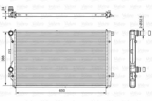 Valeo 701540 Radiator, engine cooling 701540