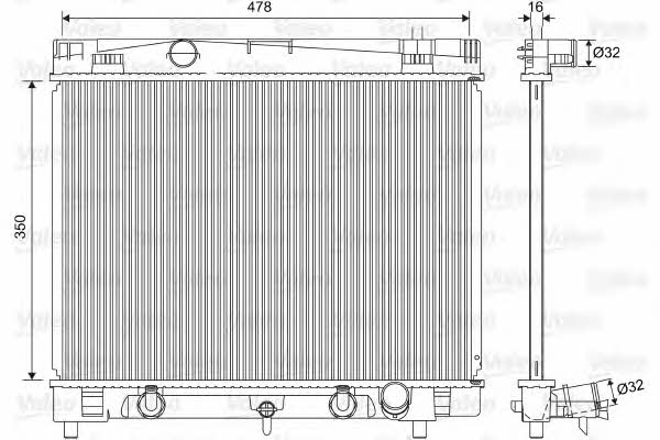 Valeo 701568 Radiator, engine cooling 701568