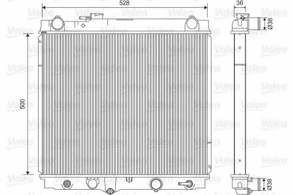 Oil Cooler Toyota: 701596 Valeo Engine cooling radiator