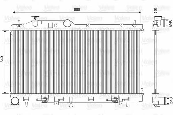 Valeo 701554 Radiator, engine cooling 701554