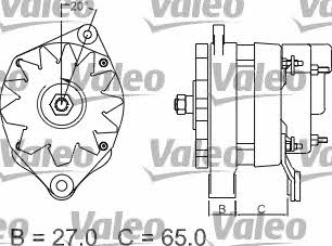 Valeo 436707 Alternator 436707 436707 Valeo Alternator