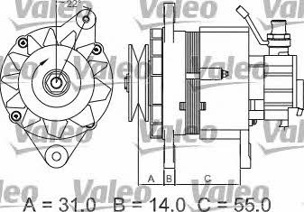 Valeo 437145 Alternator 437145