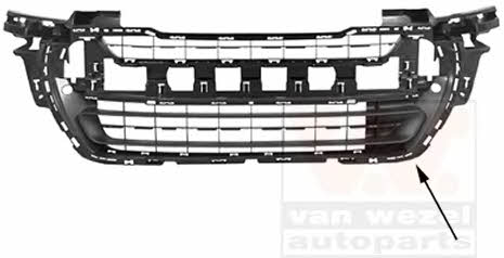 Radiator grille Peugeot 308: 4014599 Van Wezel Front bumper grill