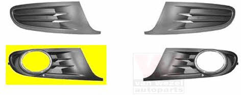 5863594 Van Wezel Front bumper grille (plug) right