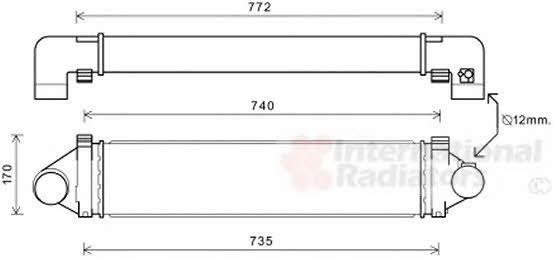 Intercooler Land Rover: 02004219 Van Wezel Intercooler, charger